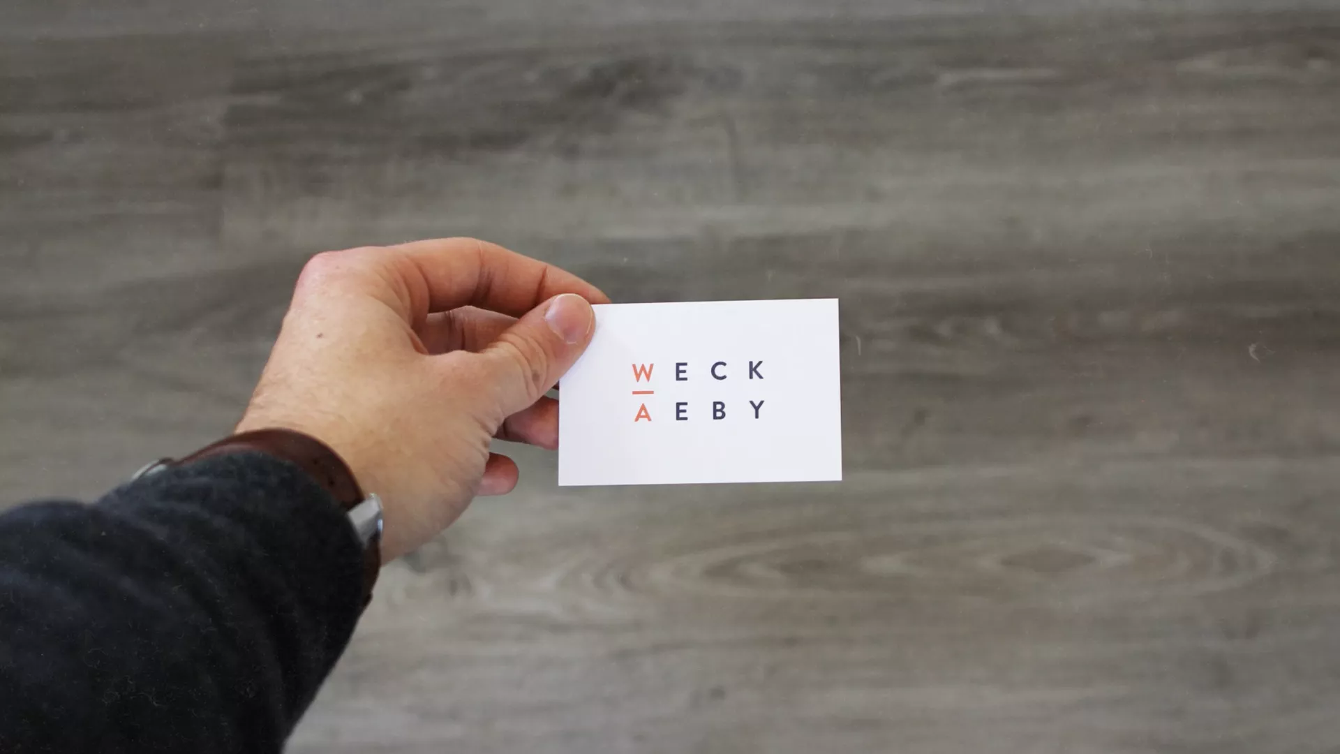 WeckAeby Logo Branding Carte de visite