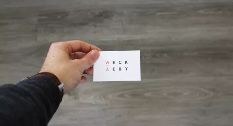 WeckAeby Logo Branding Carte de visite